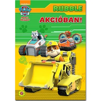 Mancs Őrjárat: Rubble akcióban! foglalkoztató könyv akció