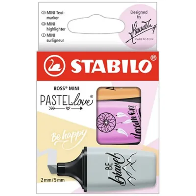 Stabilo: Boss Mini Pastellove szövegkiemelő szett 3db-os akció