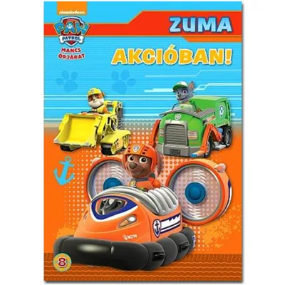 Mancs Őrjárat: Zuma akcióban! foglalkoztató könyv akció