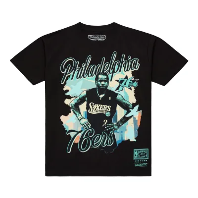 Mitchell & Ness NBA Philadelphia 76Ers Allen Iverson In The City Player Tee Black XXL akció